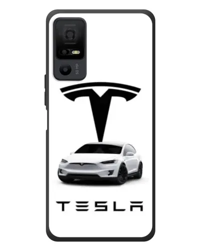 Чехол для TCL 40 NxtPaper 5G с картинкой «Tesla White Style»