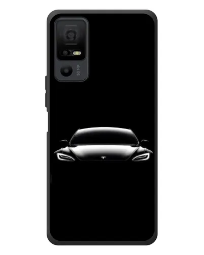 Чехол для TCL 40 NxtPaper 5G с картинкой «Фары Tesla Night»