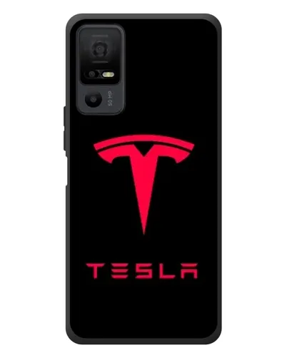 Чехол для TCL 40 NxtPaper 5G с картинкой «Tesla Red Logo»