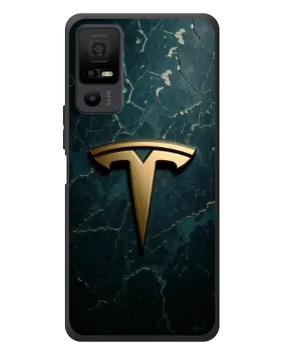 Чехол для TCL 40 NxtPaper 5G с картинкой «Мраморная Tesla Gold»