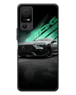 Чехол для TCL 40 NxtPaper 5G с картинкой «Темный Mercedes AMG»