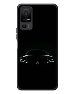 Чехол для TCL 40 NxtPaper 5G с картинкой «Mercedes — силуэт авто» Чехол для TCL 40 NxtPaper 5G с картинкой «Mercedes — силуэт авто»