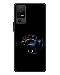 Чехол для TCL 40 NxtPaper 5G с картинкой «Салон Audi — руль»