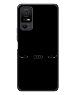 Чехол для TCL 40 NxtPaper 5G с картинкой «Audi — световой подпись»