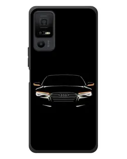 Чехол для TCL 40 NxtPaper 5G с картинкой «Audi — ночной контур»