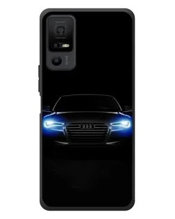 Чехол для TCL 40 NxtPaper 5G с картинкой «Audi в неоне»