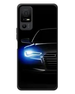 Чехол для TCL 40 NxtPaper 5G с картинкой «Неоновый взгляд Audi»