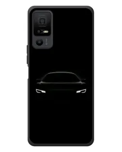 Чехол для TCL 40 NxtPaper 5G с картинкой «Взгляд Audi в темноте»