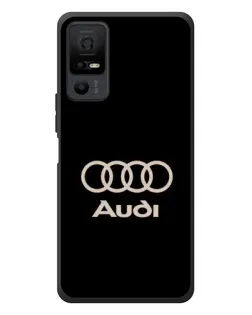Чехол для TCL 40 NxtPaper 5G с картинкой «Audi — золотой логотип»