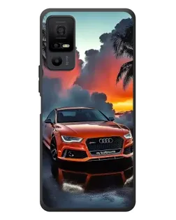 Чехол для TCL 40 NxtPaper 5G с картинкой «Audi — закат»