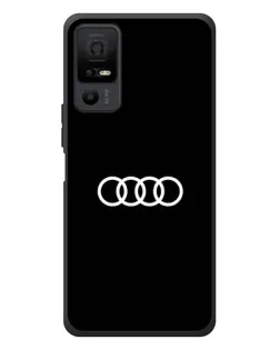 Чехол для TCL 40 NxtPaper 5G с картинкой «Audi White Logo»