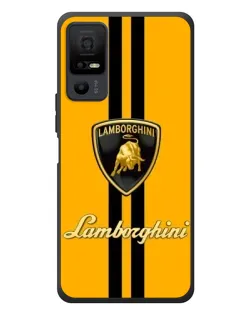 Чехол для TCL 40 NxtPaper 5G с картинкой «Lamborghini Stripe желтый»