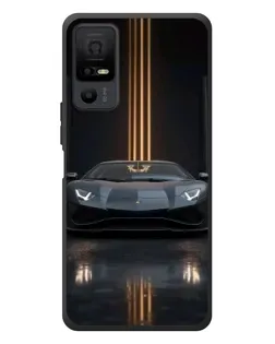 Чехол для TCL 40 NxtPaper 5G с картинкой «Lamborghini золотые линии»