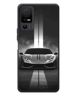 Чехол для TCL 40 NxtPaper 5G с картинкой «Lamborghini симметрия дорог»