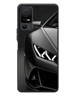 Чехол для TCL 40 NxtPaper 5G с картинкой «Lamborghini фары детализация»