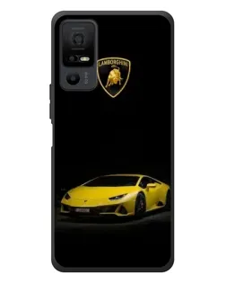 Чехол для TCL 40 NxtPaper 5G с картинкой «Lamborghini желтый акцент»