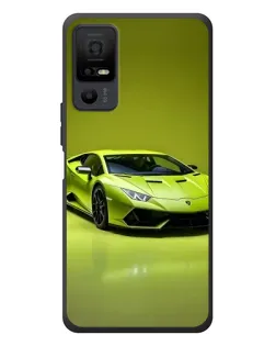 Чехол для TCL 40 NxtPaper 5G с картинкой «Салатовый Lamborghini Huracan»