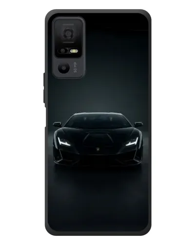 Чехол для TCL 40 NxtPaper 5G с картинкой «Черный Lamborghini Aventador»