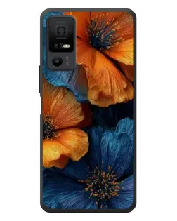 Чехол для TCL 40 NxtPaper 5G с картинкой «Яркая сине-оранжевая флора» Чехол для TCL 40 NxtPaper 5G с картинкой «Яркая сине-оранжевая флора»