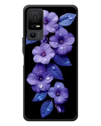 Чехол для TCL 40 NxtPaper 5G с картинкой «Фиолетовые цветы с росою» Чехол для TCL 40 NxtPaper 5G с картинкой «Фиолетовые цветы с росою»