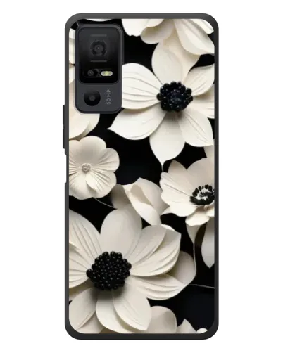 Чехол для TCL 40 NxtPaper 5G с картинкой «Объемные белые цветы» Чехол для TCL 40 NxtPaper 5G с картинкой «Объемные белые цветы»