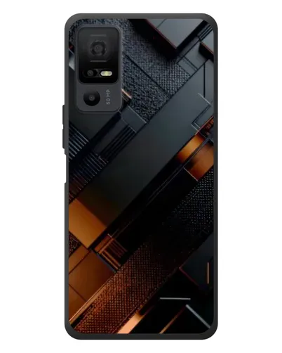 Чехол для TCL 40 NxtPaper 5G с картинкой «Черные геометрические блоки» Чехол для TCL 40 NxtPaper 5G с картинкой «Черные геометрические блоки»