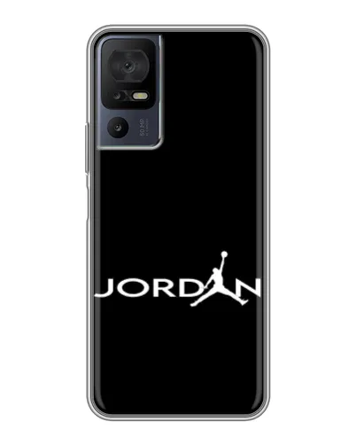Чехол для TCL 40 SE с картинкой «Jordan White Logo» Чехол для TCL 40 SE с картинкой «Jordan White Logo»
