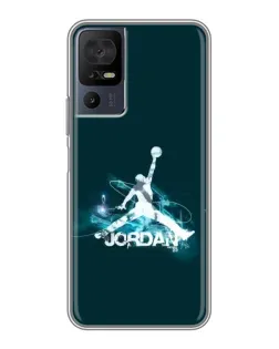 Чехол для TCL 40 SE с картинкой «Jordan Blue Fire»