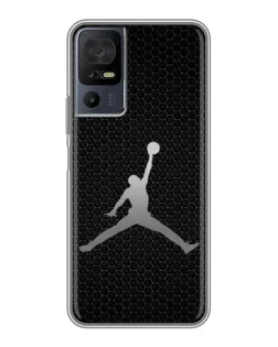 Чехол для TCL 40 SE с картинкой «Jordan Dark Carbon»