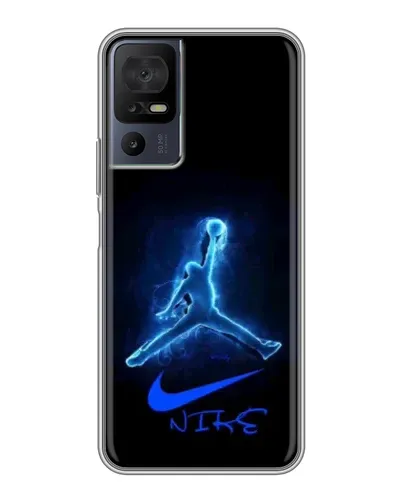 Чехол для TCL 40 SE с картинкой «Jordan Neon Blue» Чехол для TCL 40 SE с картинкой «Jordan Neon Blue»