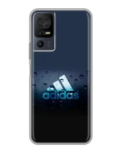 Чехол для TCL 40 SE с картинкой «Adidas Water Drops»