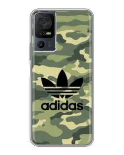 Чехол для TCL 40 SE с картинкой «Милитари стиль Adidas»