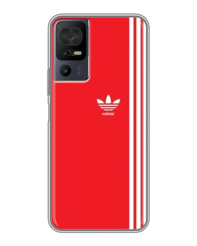 Чехол для TCL 40 SE с картинкой «Красный минимализм Adidas» Чехол для TCL 40 SE с картинкой «Красный минимализм Adidas»