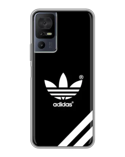 Чехол для TCL 40 SE с картинкой «Adidas с диагональными полосами» Чехол для TCL 40 SE с картинкой «Adidas с диагональными полосами»