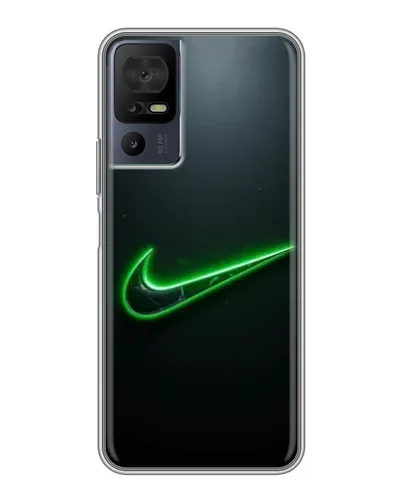Чехол для TCL 40 SE с картинкой «Неоновый контур Nike» Чехол для TCL 40 SE с картинкой «Неоновый контур Nike»