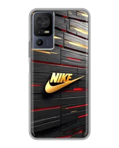 Чехол для TCL 40 SE с картинкой «Золотой Nike на металле» Чехол для TCL 40 SE с картинкой «Золотой Nike на металле»