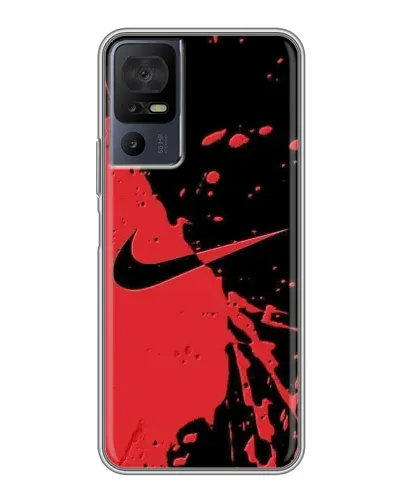 Чехол для TCL 40 SE с картинкой «Красные брызги Nike» Чехол для TCL 40 SE с картинкой «Красные брызги Nike»