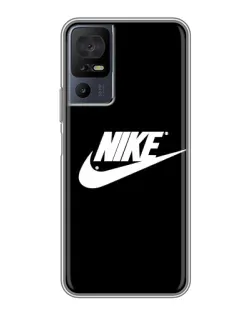 Чехол для TCL 40 SE с картинкой «Мазки краски Nike»