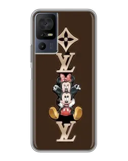 Чехол для TCL 40 SE с картинкой «LV и Микки Маус»