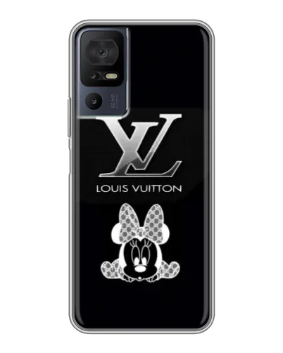 Чехол для TCL 40 SE с картинкой «LV и Минни Маус»