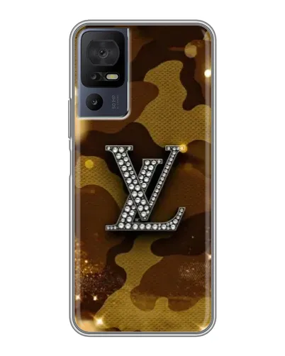 Чехол для TCL 40 SE с картинкой «Камуфляжный Louis Vuitton»