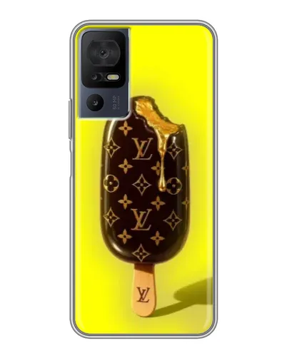 Чехол для TCL 40 SE с картинкой «Мороженое от LV»