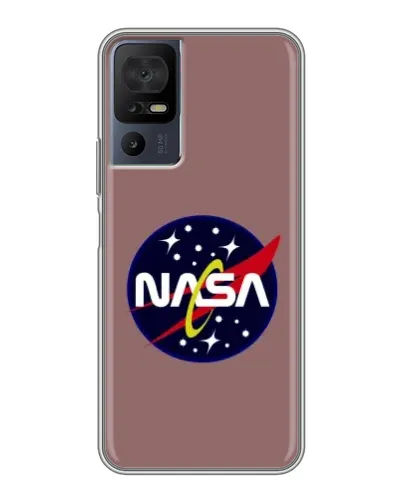 Чехол для TCL 40 SE с картинкой «NASA — ретро космос» Чехол для TCL 40 SE с картинкой «NASA — ретро космос»