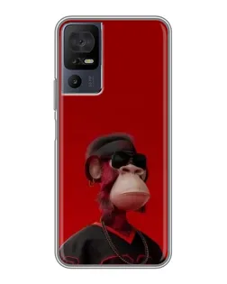 Чехол для TCL 40 SE с картинкой «Bored Ape в красном» Чехол для TCL 40 SE с картинкой «Bored Ape в красном»
