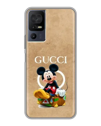 Чехол для TCL 40 SE с картинкой «Микки Маус Gucci — крафт» Чехол для TCL 40 SE с картинкой «Микки Маус Gucci — крафт»