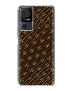 Чохол для TCL 40 SE з картинкою «Gucci — золоті діагоналі»