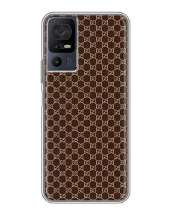 Чохол для TCL 40 SE з картинкою «Gucci — шоколадна сітка»