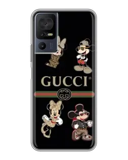 Чохол для TCL 40 SE з картинкою «Gucci — герої Disney та монограма»