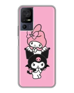 Чехол для TCL 40 SE с картинкой «My Melody и Kuromi»