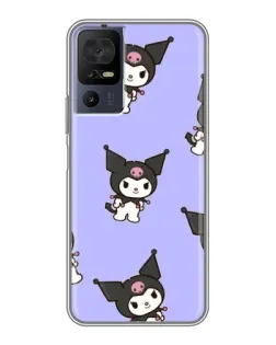 Чехол для TCL 40 SE с картинкой «Паттерн с Kuromi»